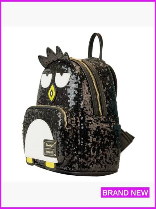 Sequin Mini Backpack Chic Cosplay Daypack Faux Leather Unisex Casual main image 5